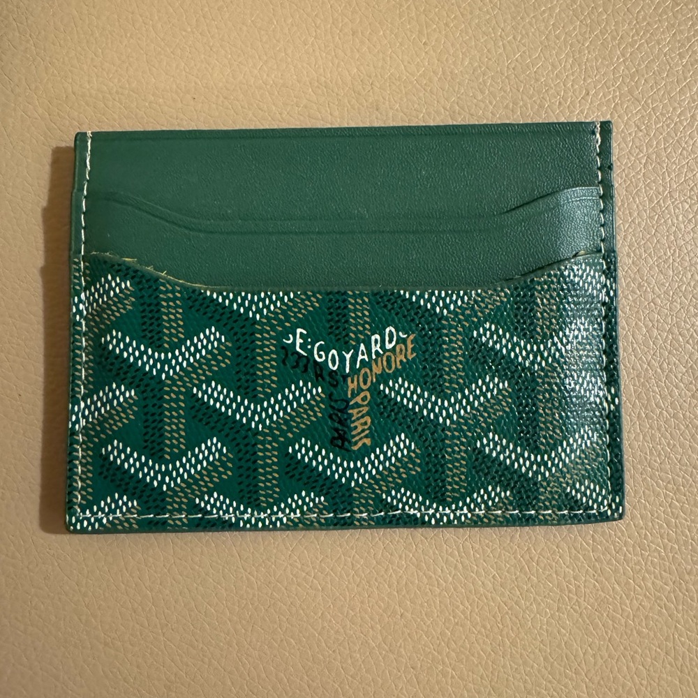 Goyard Saint Sulpice Card Wallet Case Green